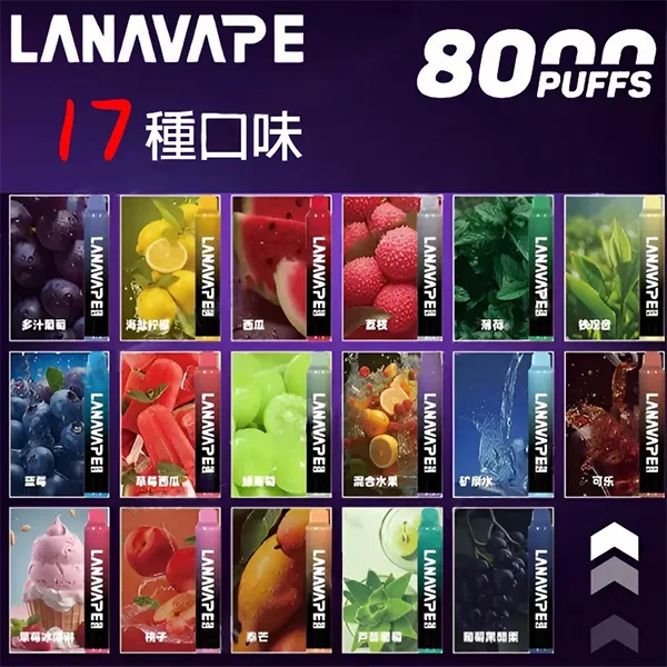 【18種口味】LANA ZOLT 一次性電子煙 8000大容量附挂繩 可充電 1 20250605074644 68414b649c6a8